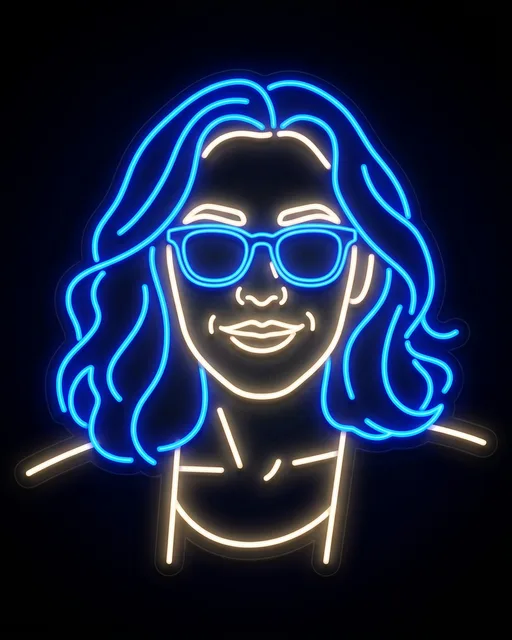 Neon Sign example portrait