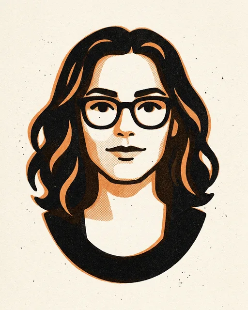 Risograph Duotone example portrait